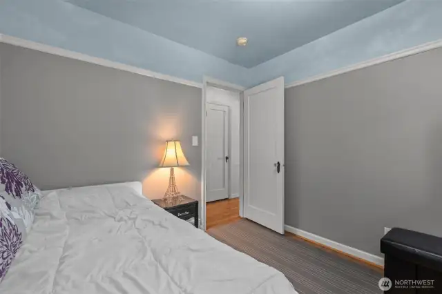 View of second bedroom on main floor.