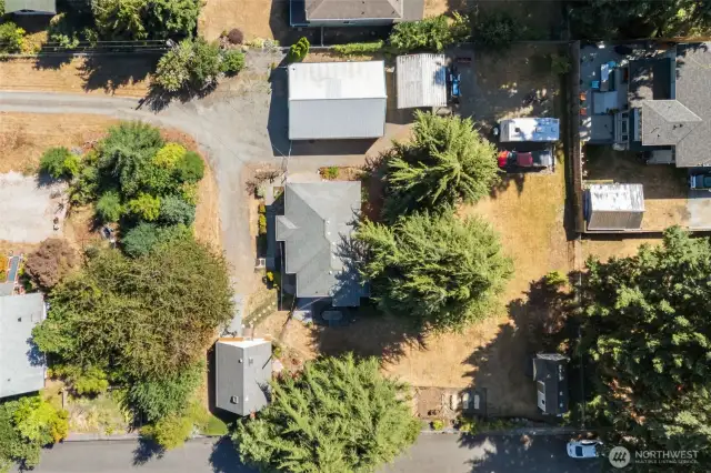 Overhead picture of property.