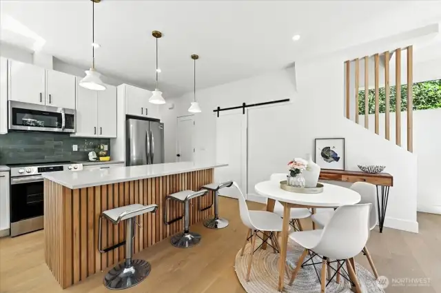 Yes, there is room for a dining room too