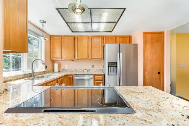 Open kitchen with plenty of counter space!