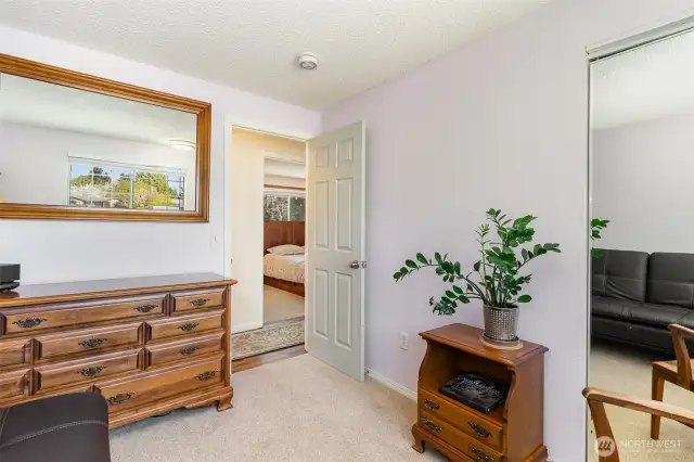 Upstairs guest bedroom #1.