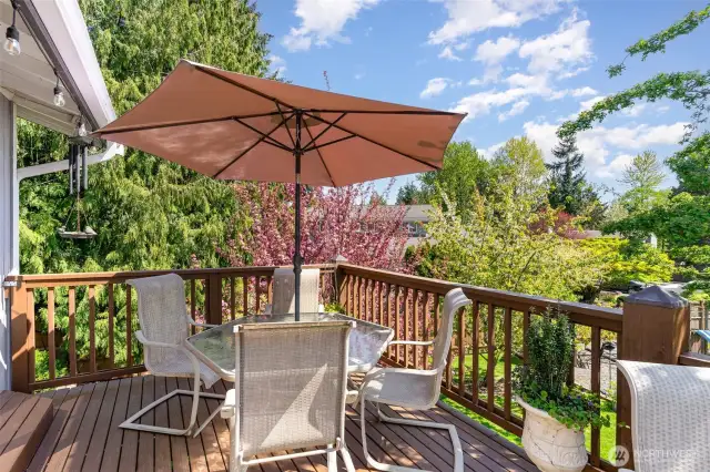 Step out onto your spacious deck!