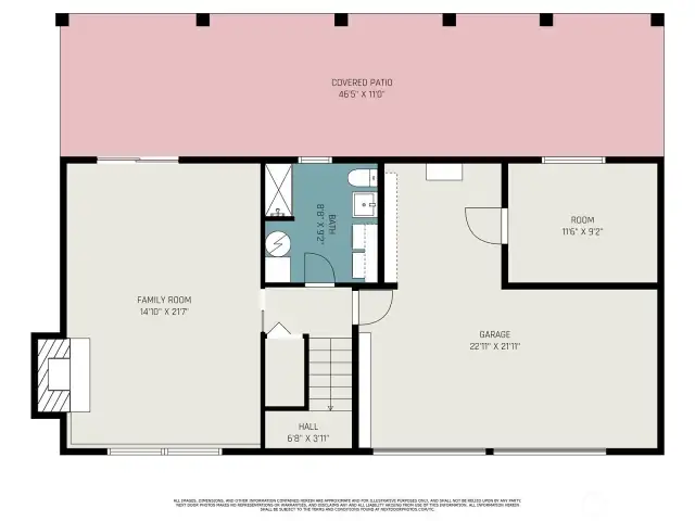 Lower floor plan.