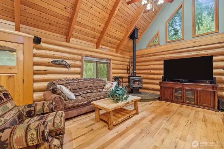 Cozy Wood Stove for the cold winter days.