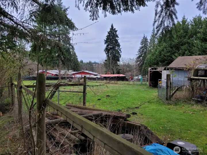 Looking west across pasture