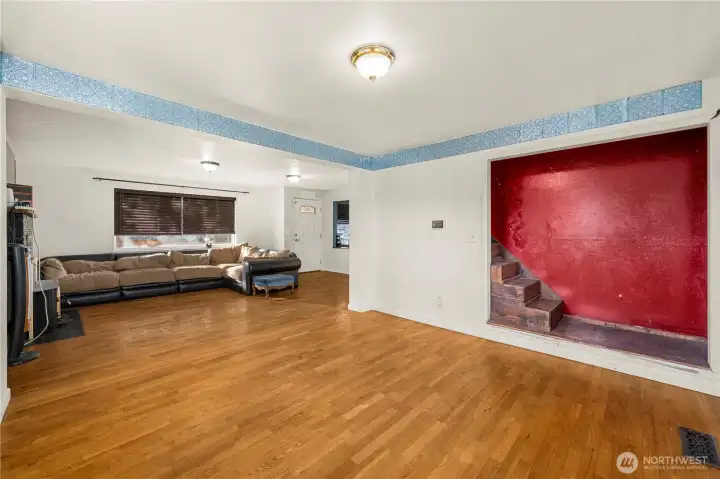 additional area of living room looking into main living space