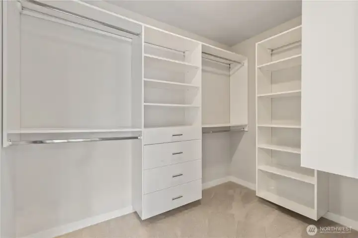 Primary walk-in closet