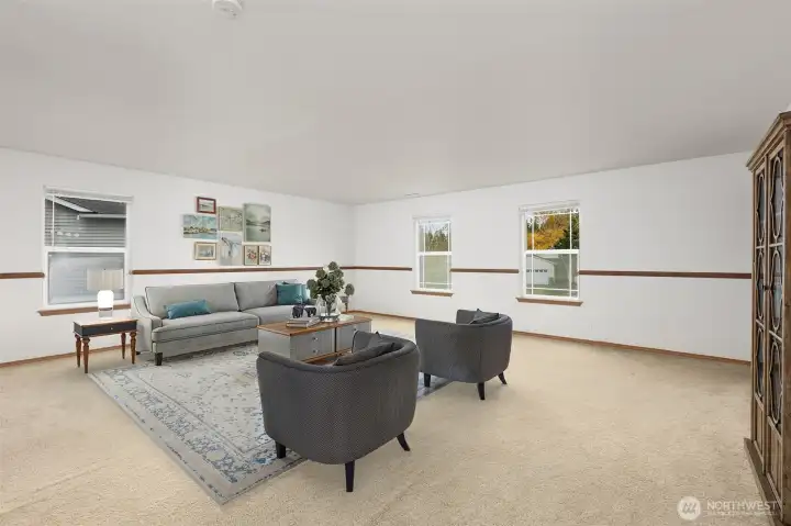 Spacious Bonus Room on upper floor