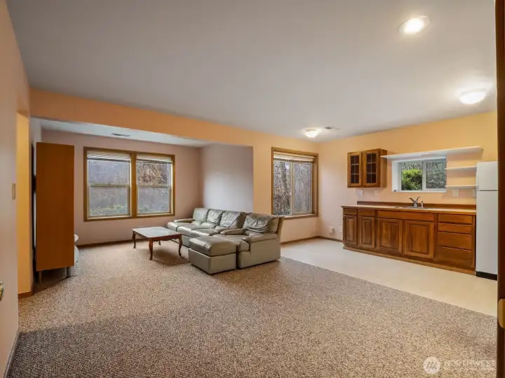 Daylight Basement & Kitchen Area