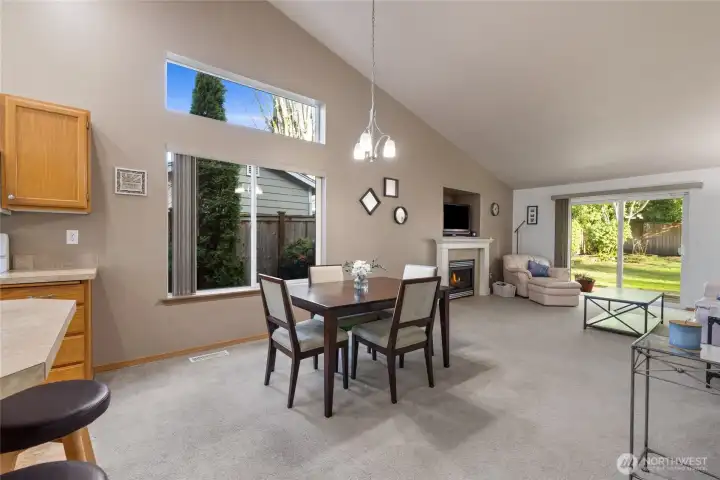 Enjoy a seem-less entry into the dining area.