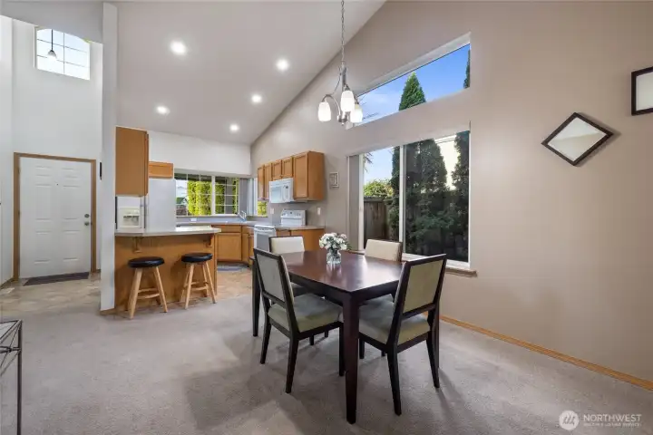 Great lighting and flow for this contemporary home.