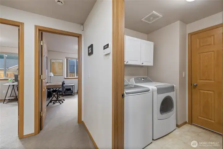 Convenient utility space on your way to the garage.