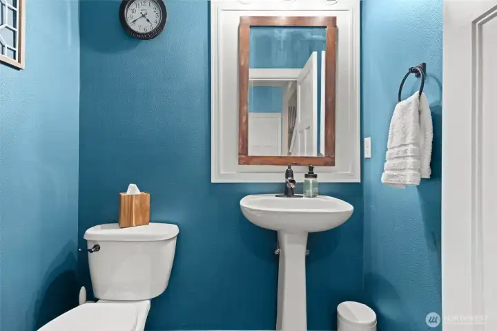 Downstairs powder room