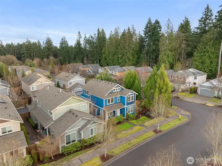 Overhead view of home