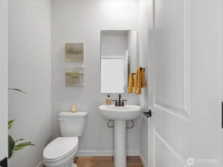 Main floor powder room.