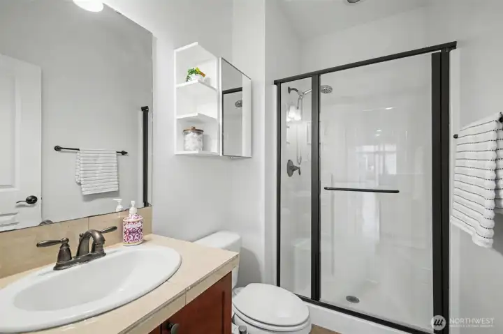 Bathroom on main floor with Shower