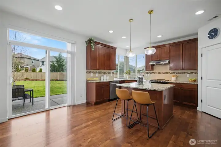 Gleaming Hardwood floors throughout