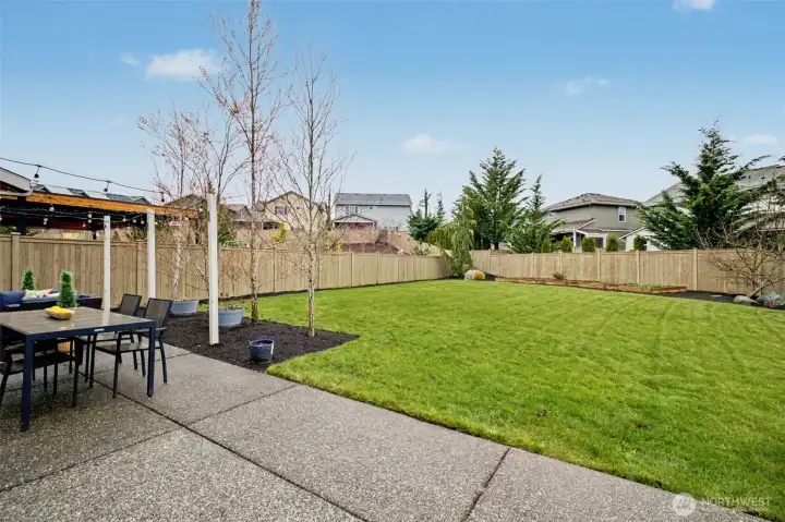 Expanded patio great for adding an outdoor living space