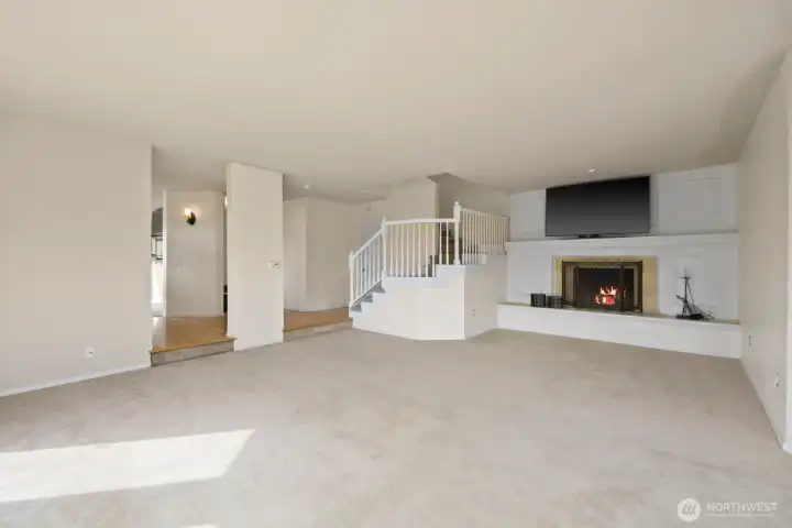 Spacious main living area with an open layout and easy connection to nearby spaces