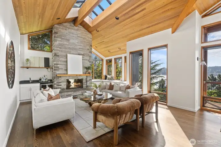 Open-concept living with loads of natural light.