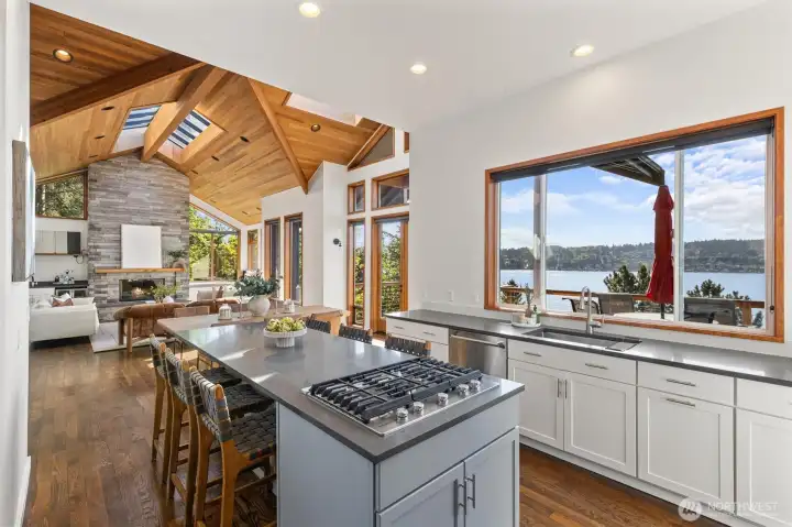 A chef's kitchen with views worth savoring.