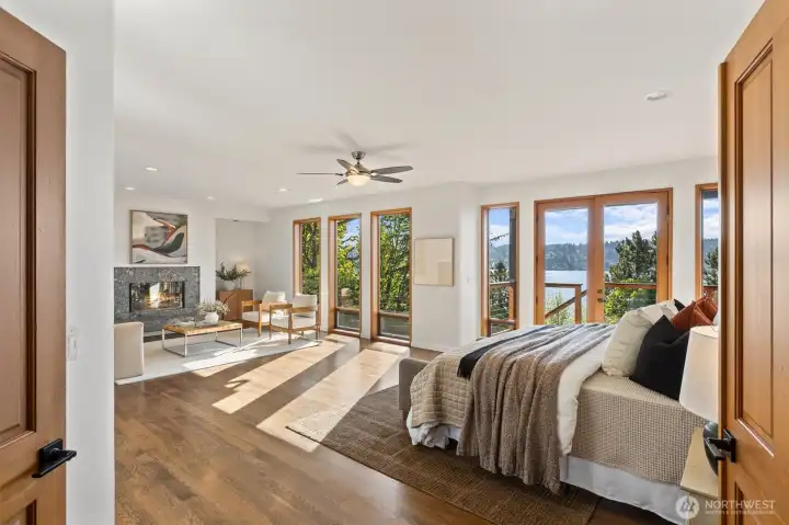 The spacious primary suite feels like a private retreat with room to truly unwind.