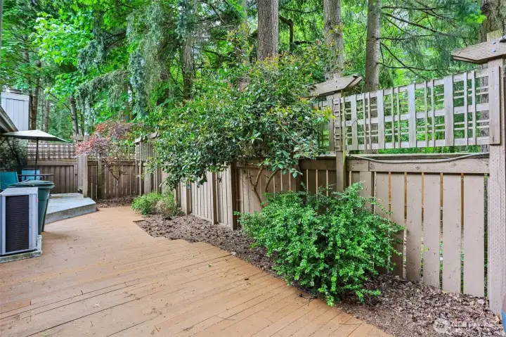 Fully Fenced Backyard