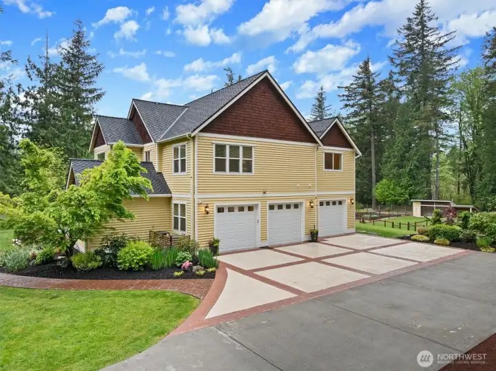 3-Car Garage on Main Residence