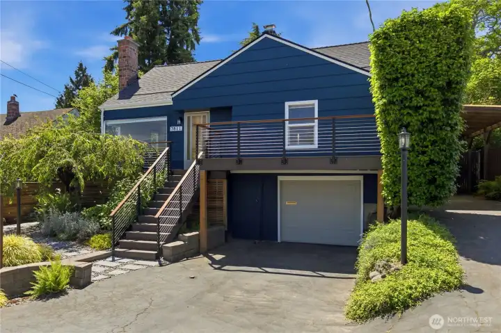 Street level view of home.