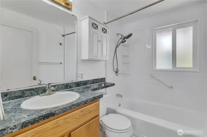 Main floor full bath.