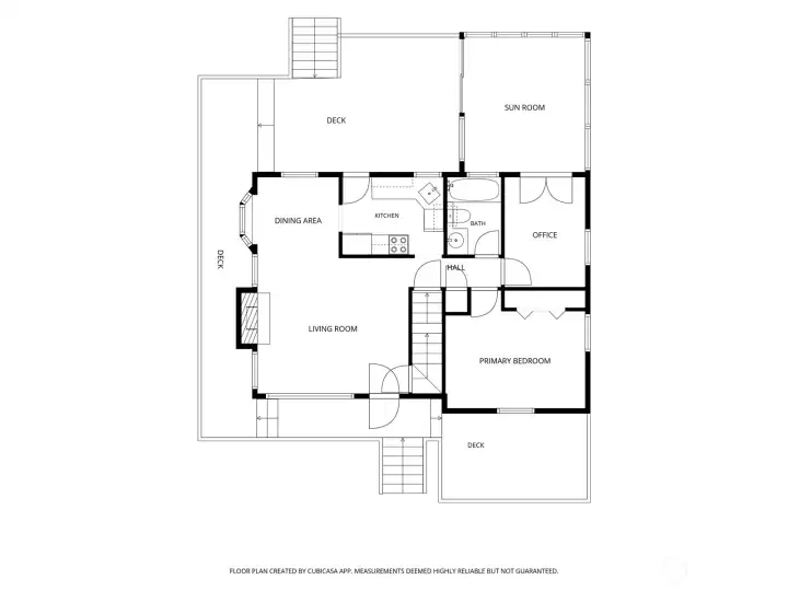Main level floorplan