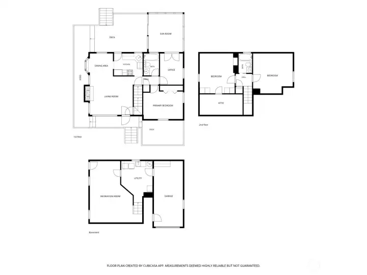 Combination of all floor plans.