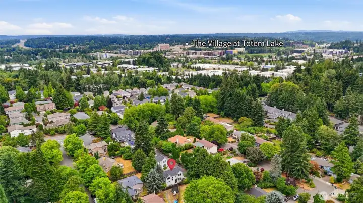 Home has quick access to the Village at Totem Lake for shopping and dining.