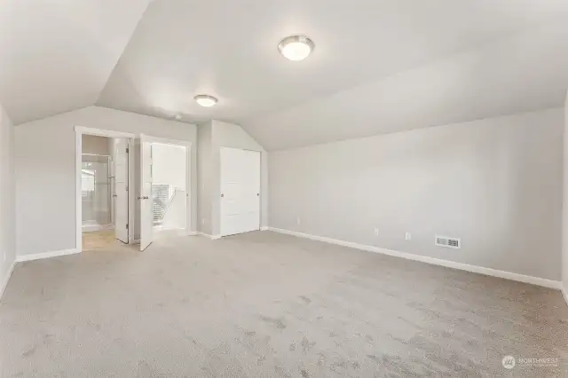 3rd Floor bedroom. Photos are of lot 42 at Star Lake Crossing.