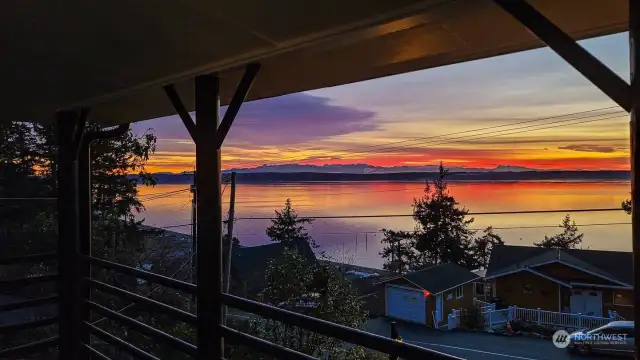 Prime location to watch Camano Island’s famous sunsets.