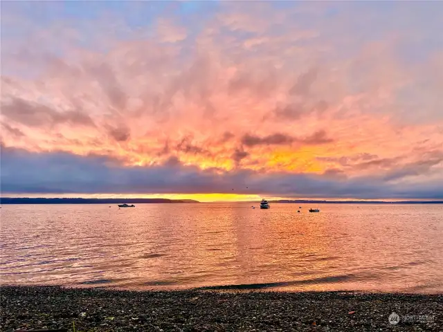 The house comes with deeded access to Madrona Beach.