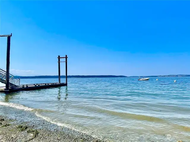 Madrona Beach is famous for its views and as a crabbing launch point.