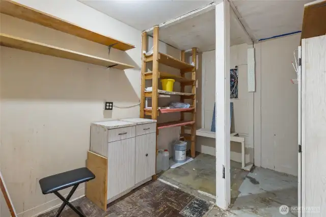 Utility Room and Added Storage Area