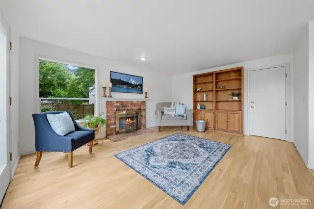 Beautiful room off of the kitchen.