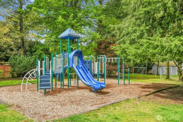 A play structure & soccer field provide endless outdoor fun.