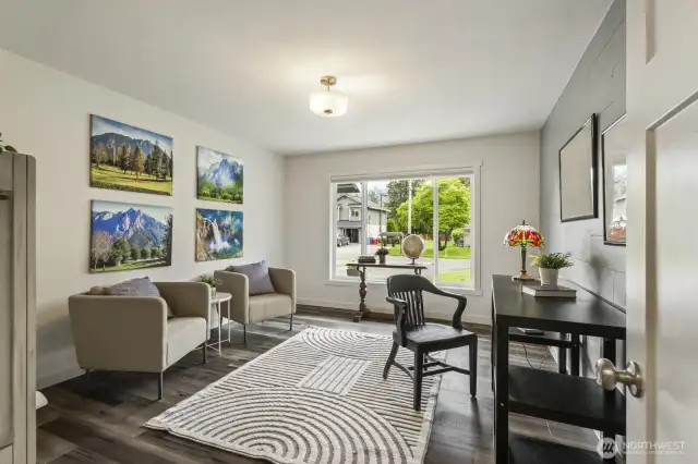 Dedicated office or extra bedroom located conveniently on the main level.