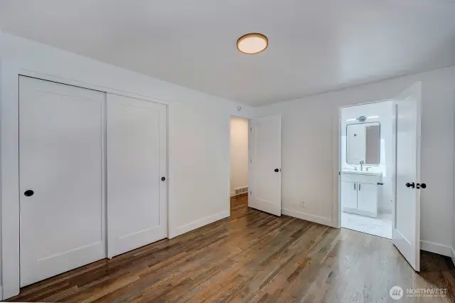Master bedroom with plenty of closet space