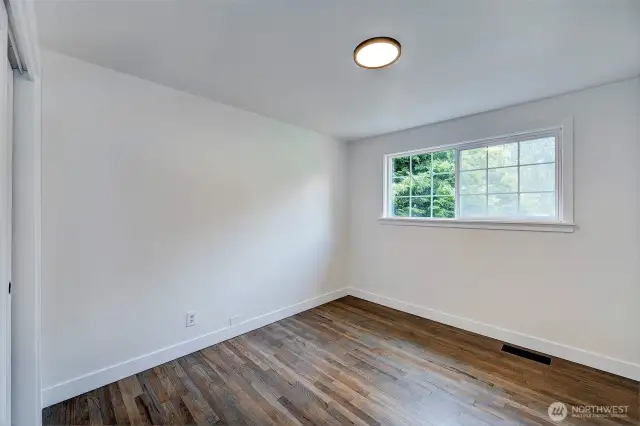2nd bedroom with LVP flooring