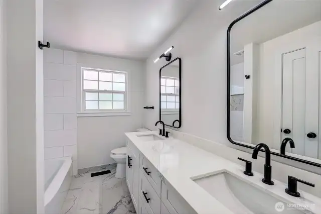 Updated main bathroom
