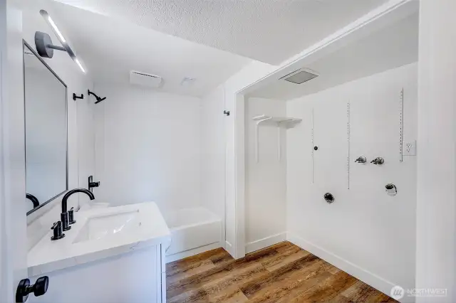 Full bathroom located downstairs