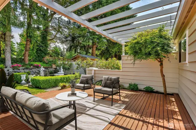 Large, private deck