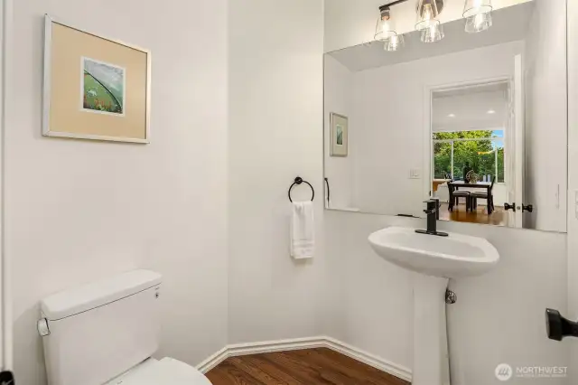 Main floor powder room.