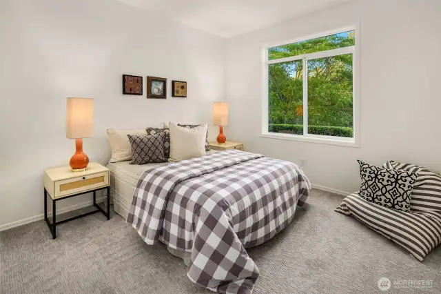 Spacious lower level bedroom suite. If you count the flex room on the second level as a bedroom, then this is your SIXTH bedroom.
