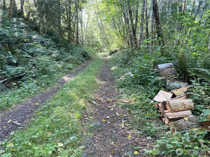 Private road leading to level land