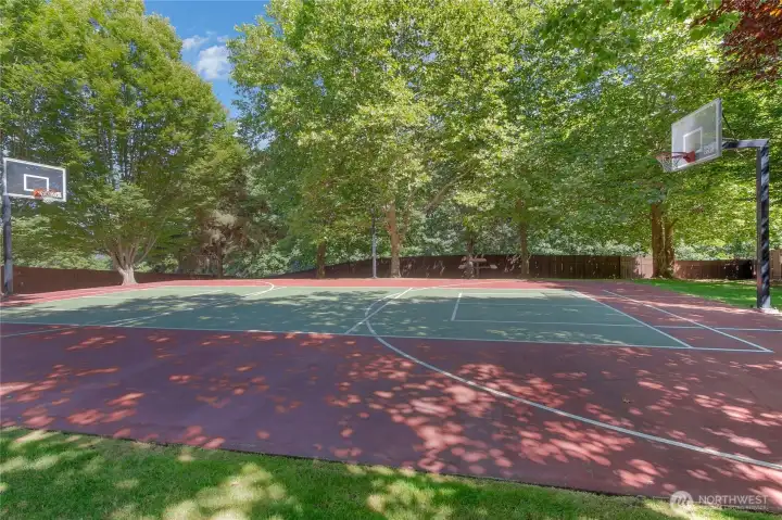 Community sports court and park.